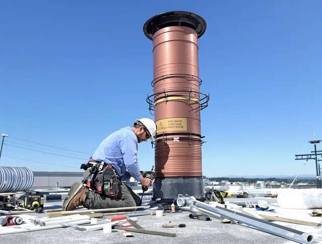 Installed chimney liner by Homestead Chimney Sweep in Homestead, FL