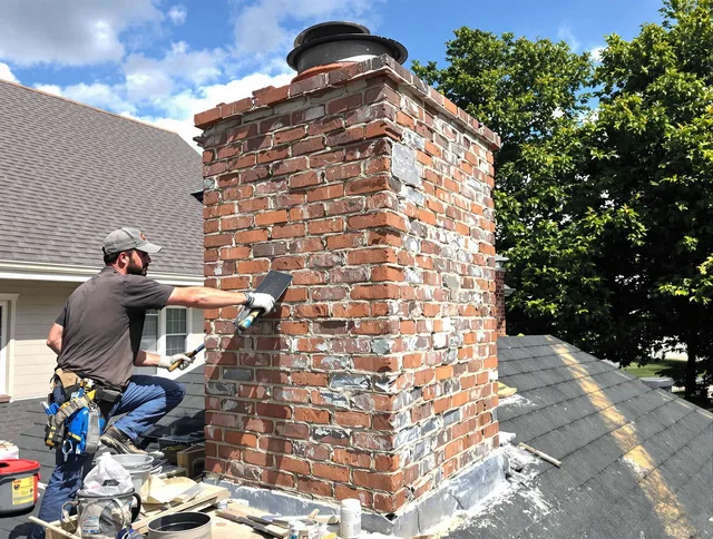 Completed chimney rebuild by Homestead Chimney Sweep in Homestead, FL