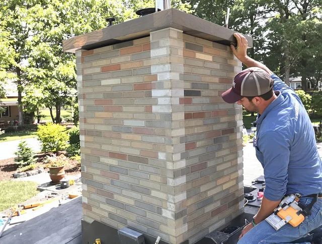Homestead Chimney Sweep completing a modern chimney remodel in Homestead, FL