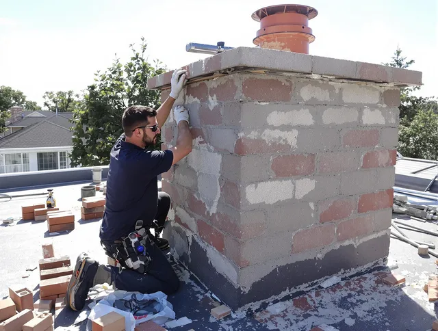 Advanced chimney repair process by Homestead Chimney Sweep in Homestead, FL