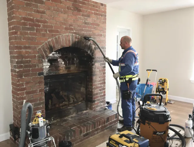 Homestead Chimney Sweep expert performing detailed chimney sweep in Homestead, FL
