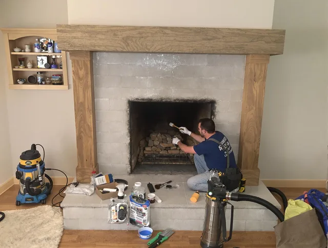 Detailed creosote removal process by Homestead Chimney Sweep in Homestead, FL