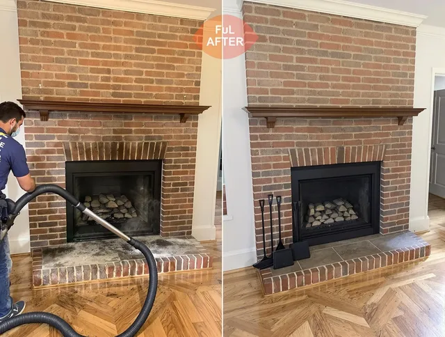 Homestead Chimney Sweep carefully sanitizing a fireplace in Homestead, FL