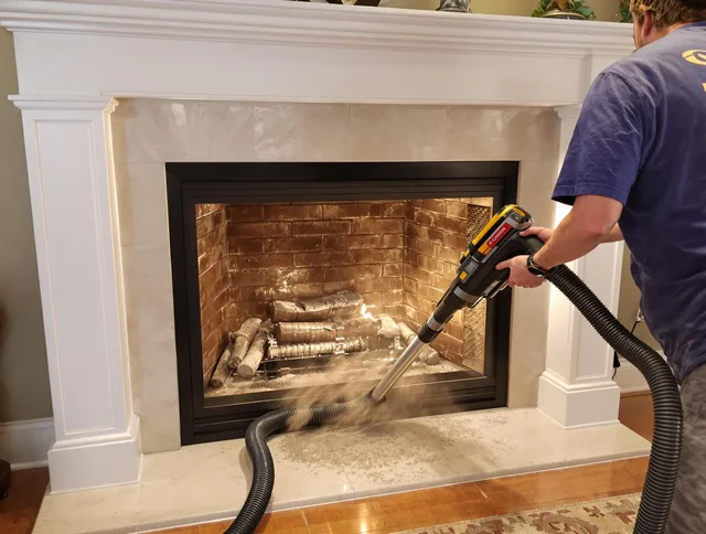 Fireplace cleaning performed by Homestead Chimney Sweep in Homestead, FL