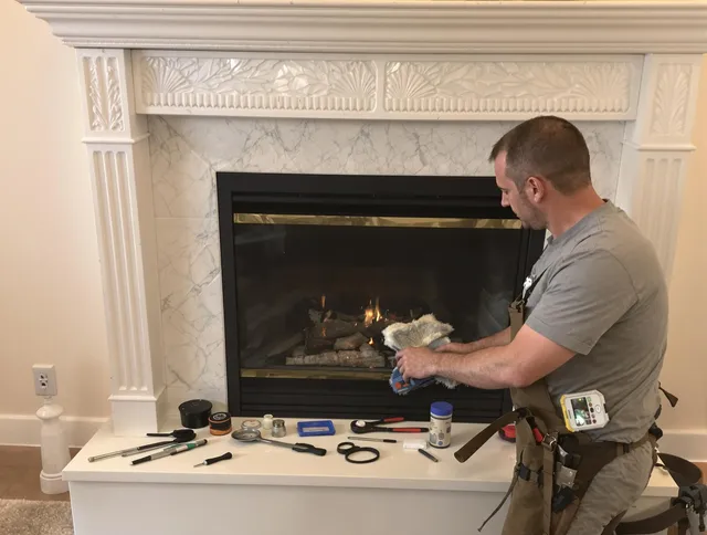 Homestead Chimney Sweep performing fireplace maintenance in Homestead, FL