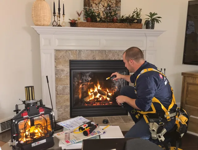 Safety-focused fireplace inspection by Homestead Chimney Sweep in Homestead, FL