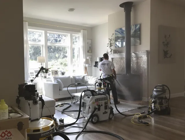 Soot removal service by Homestead Chimney Sweep for a fireplace in Homestead, FL